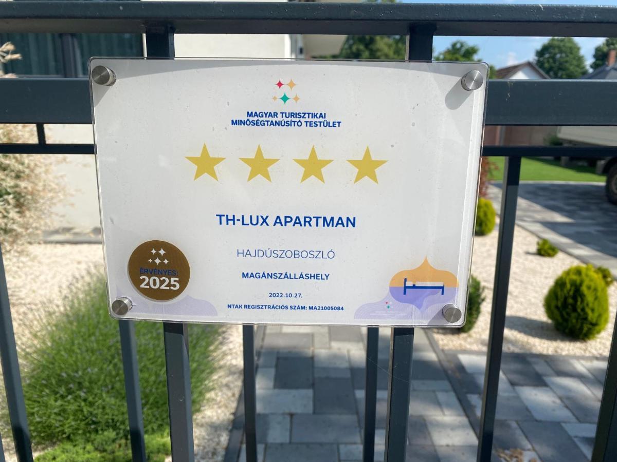 Th-Lux Apartman Hajdúszoboszló Εξωτερικό φωτογραφία